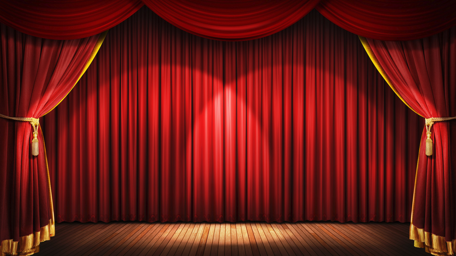 Red Curtain & Stage Graphic
