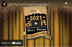 Best of Desert 2021 Award Presentation Image