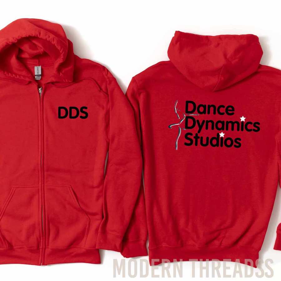 Dance Dynamics Studios Red Hoodie