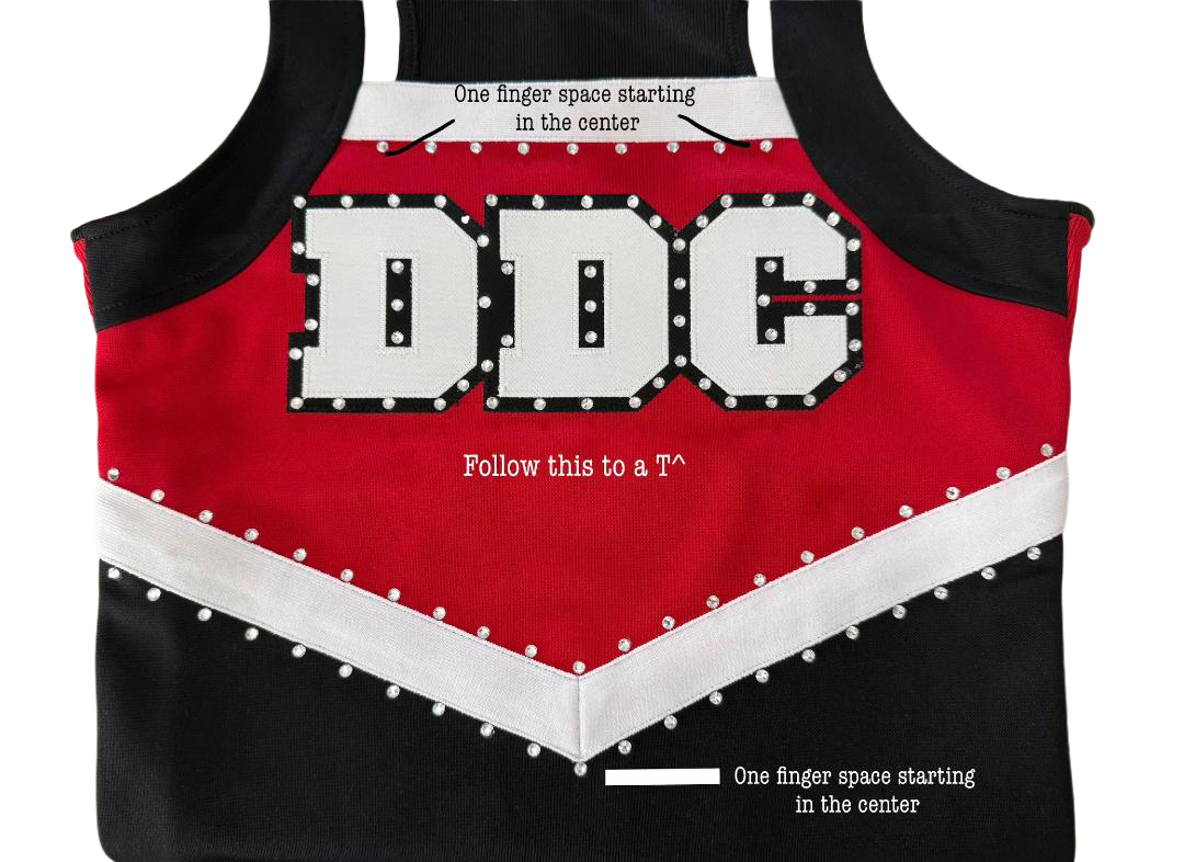 Cheer Tank Top With Jewel Placement